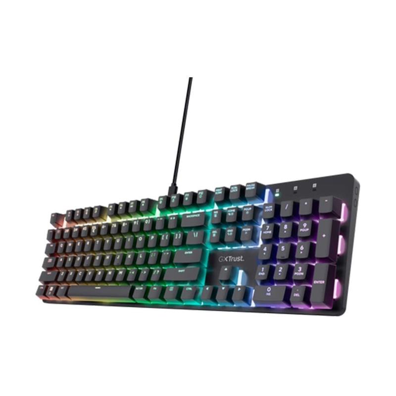 Teclado Mecânico Gamer Trust Gaming GXT 871 Zora, RGB, USB 2.0